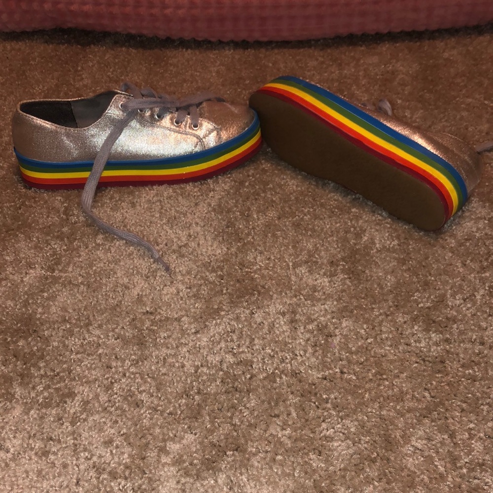 Girls Kenya Rainbow Platform Sneakers - Art Class